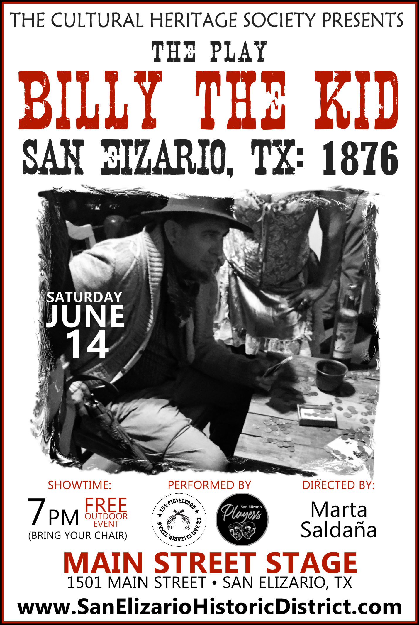 BILLY THE KID PLAY 2025 - San Elizario Art District